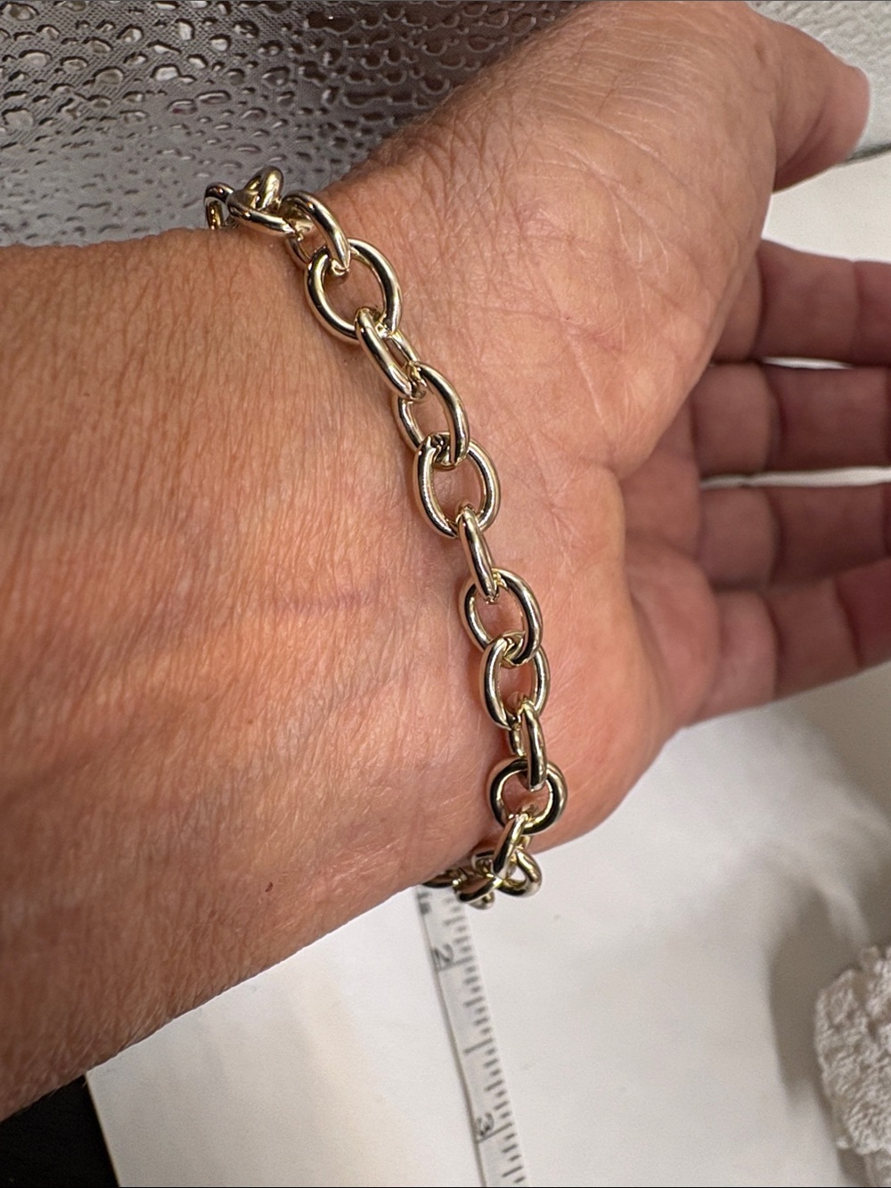 Coach Gold Chain Bracelet with Tassel Charm - Picture 4 of 6